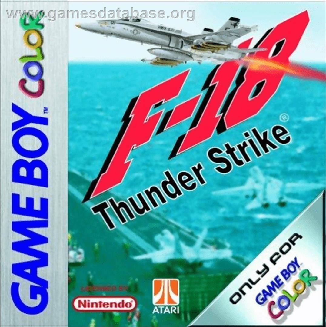 F-18 Thunder Strike - Nintendo Game Boy Color - Artwork - Box