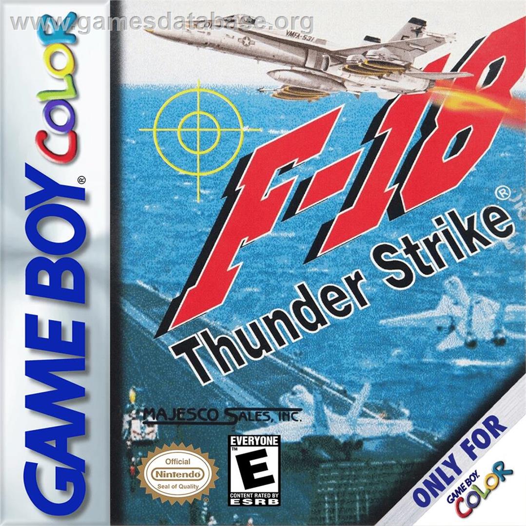 F-18 Thunder Strike - Nintendo Game Boy Color - Artwork - Box