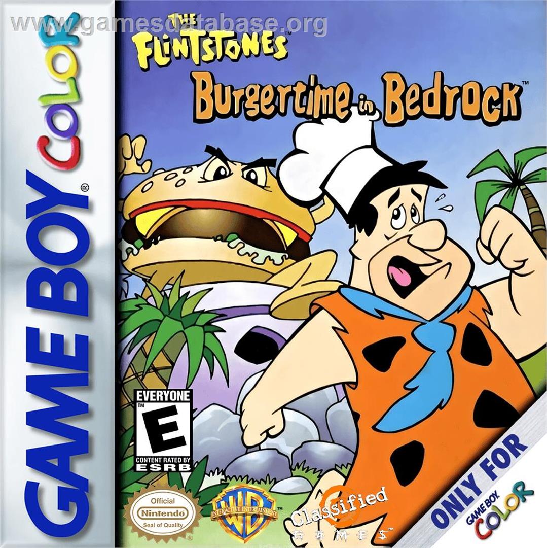 Flintstones, The - Burgertime In Bedrock - Nintendo Game Boy Color - Artwork - Box