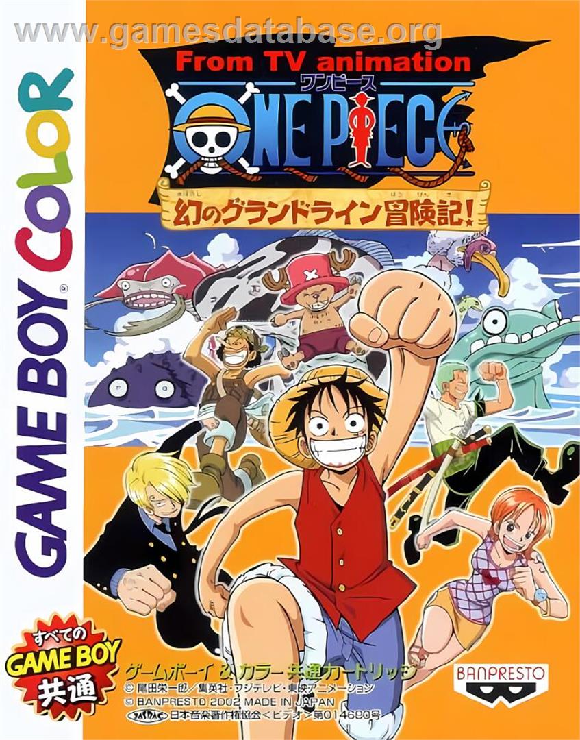 From Tv Animation One Piece - Maboroshi No Grand Line Boukenki! - Nintendo Game Boy Color - Artwork - Box