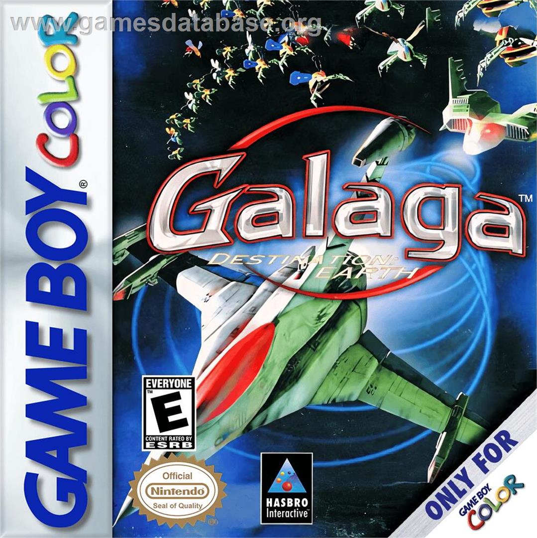 Galaga - Destination Earth - Nintendo Game Boy Color - Artwork - Box