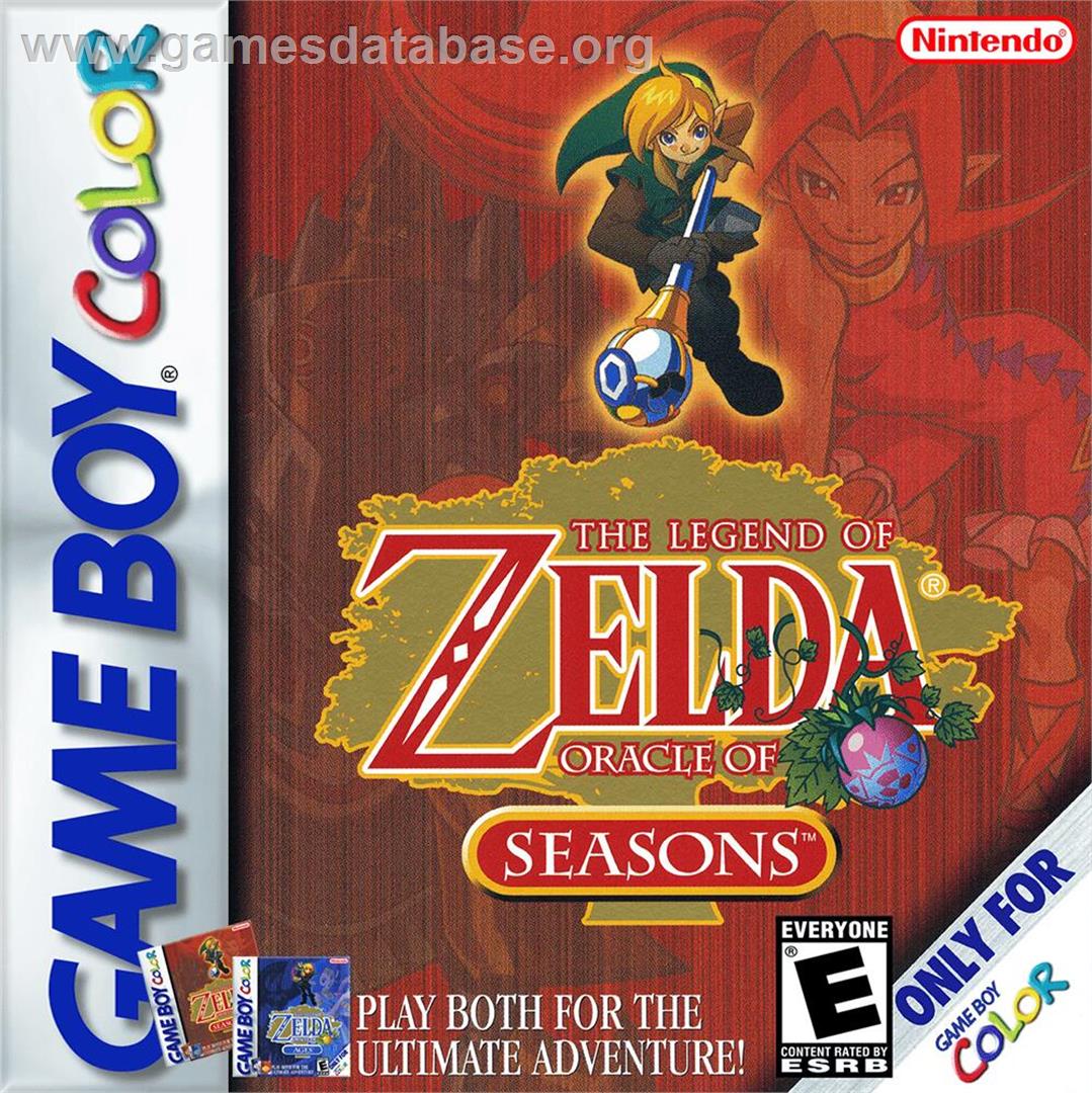 Legend Of Zelda - Oracle Of Seasons, The - Nintendo Game Boy Color - Artwork - Box