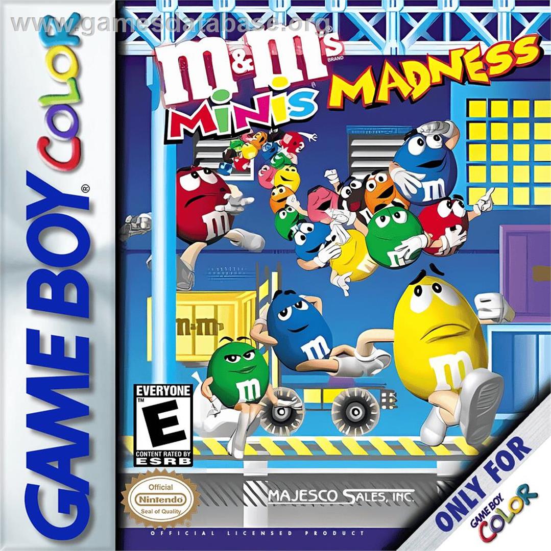 M And M's Minis Madness - Nintendo Game Boy Color - Artwork - Box