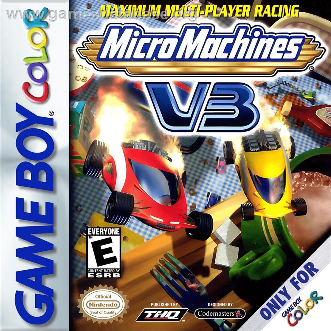 Micro Machines V3 - Nintendo Game Boy Color - Artwork - Box