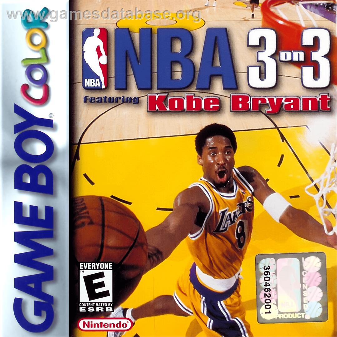 NBA 3 on 3 Featuring Kobe Bryant - Nintendo Game Boy Color - Artwork - Box