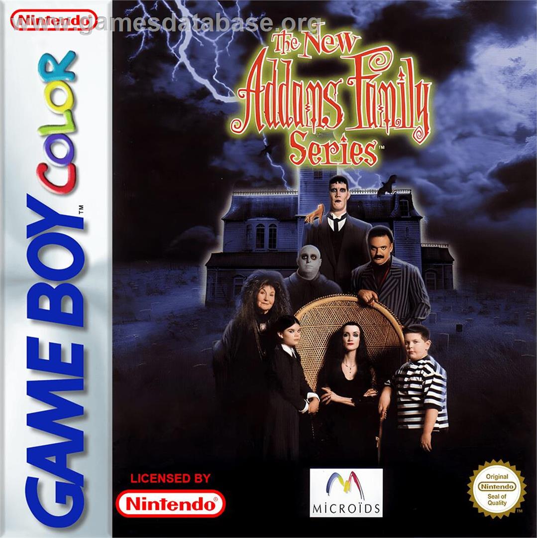 New Addams Family Series, The - Nintendo Game Boy Color - Artwork - Box