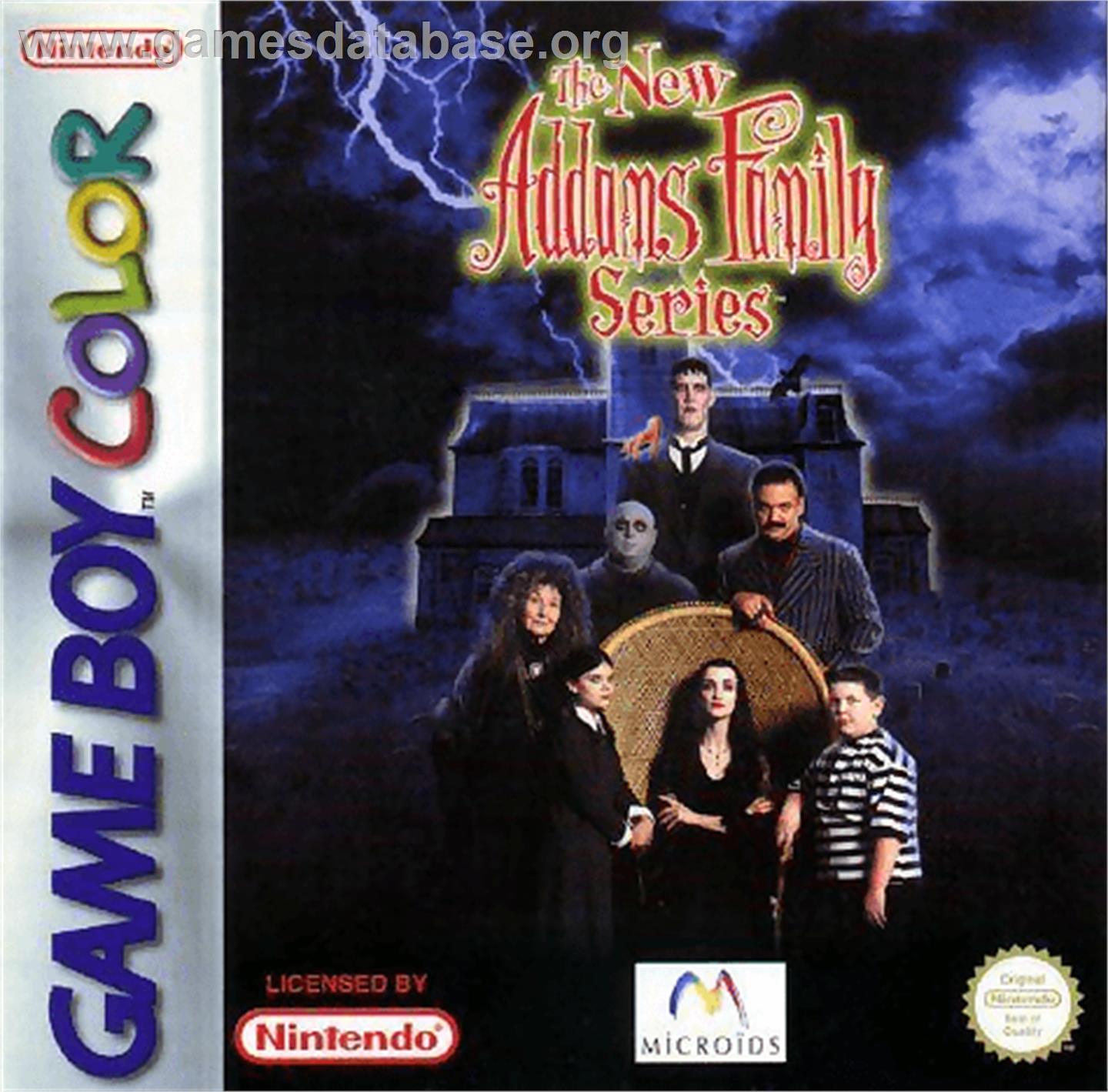 New Addams Family Series - Nintendo Game Boy Color - Artwork - Box