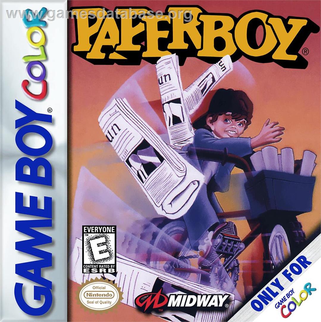 Paperboy - Nintendo Game Boy Color - Artwork - Box