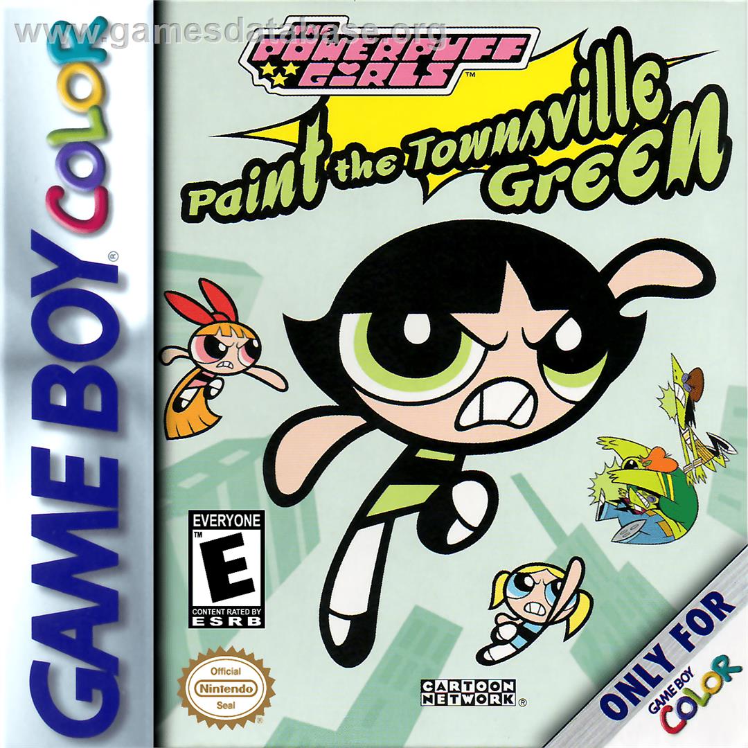 Powerpuff Girls: Paint the Townsville Green - Nintendo Game Boy Color - Artwork - Box
