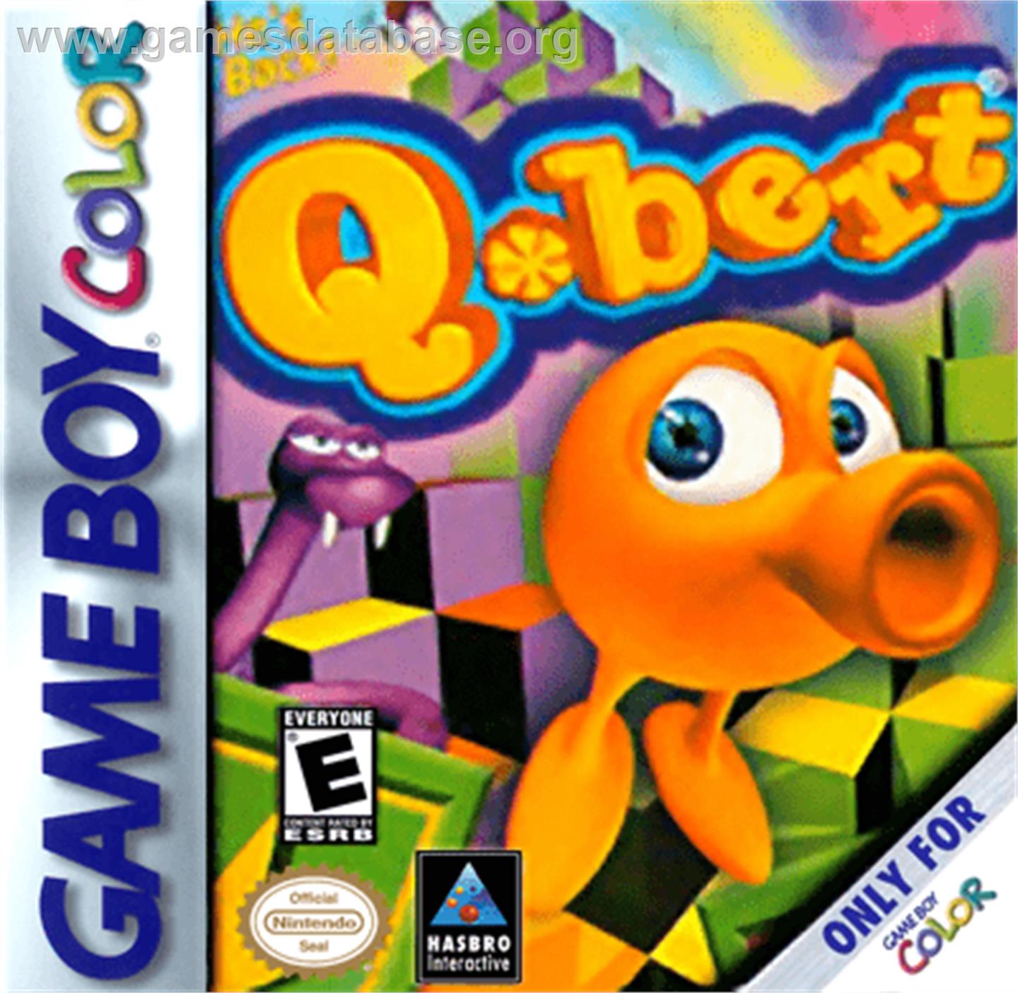 Q*Bert - Nintendo Game Boy Color - Artwork - Box