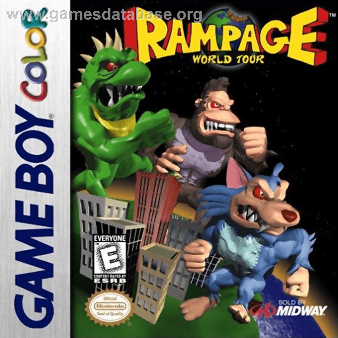 Rampage: World Tour - Nintendo Game Boy Color - Artwork - Box