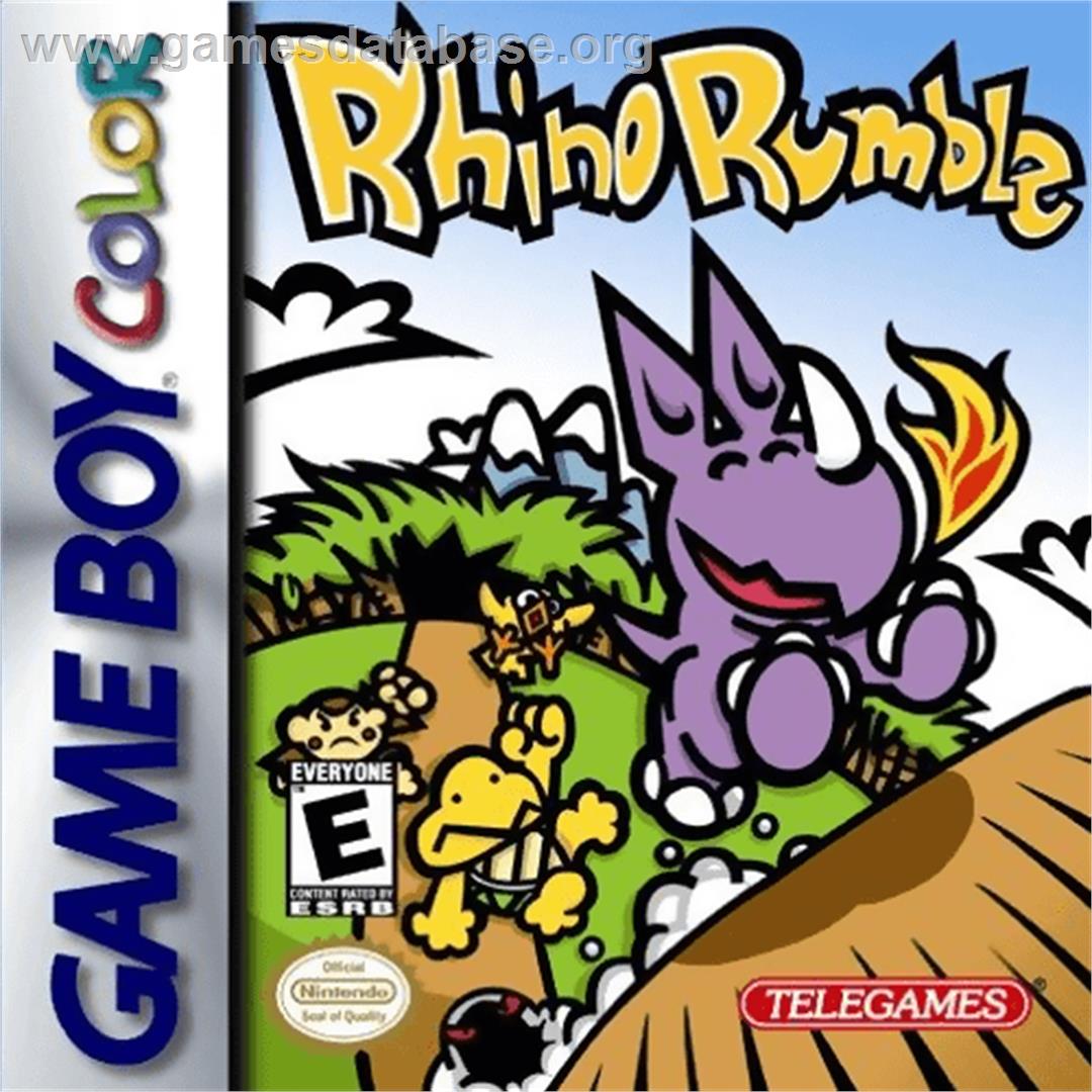 Rhino Rumble - Nintendo Game Boy Color - Artwork - Box