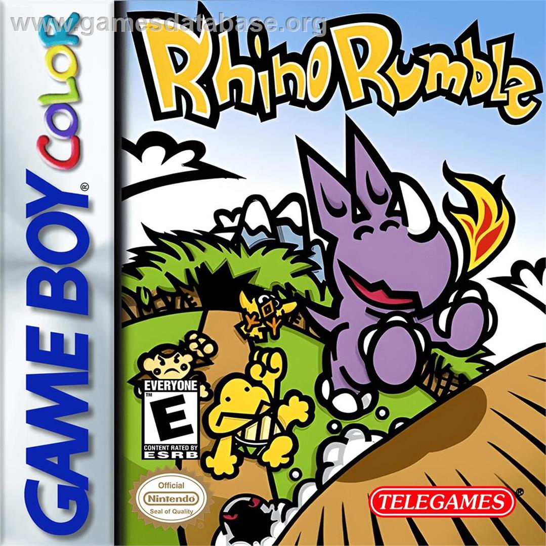 Rhino Rumble - Nintendo Game Boy Color - Artwork - Box