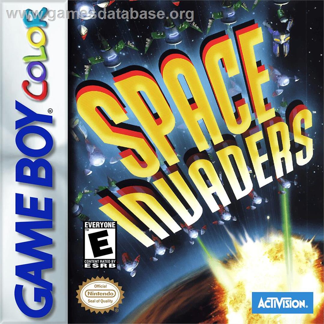 Space Invaders - Nintendo Game Boy Color - Artwork - Box