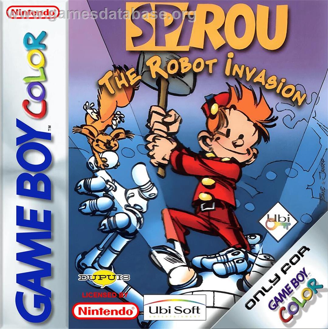 Spirou Robbedoes - The Robot Invasion - Nintendo Game Boy Color - Artwork - Box