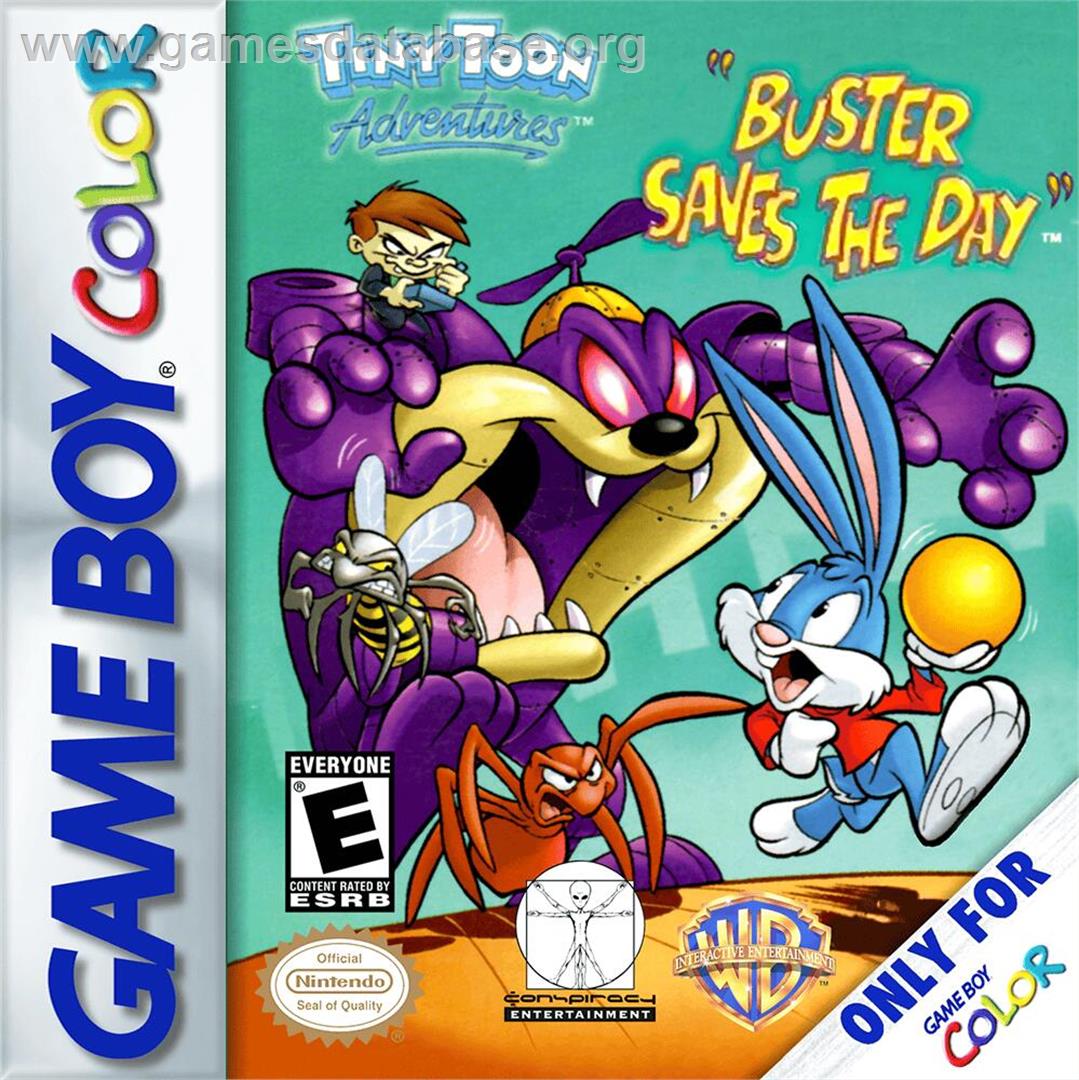 Tiny Toon Adventures - Buster Saves The Day - Nintendo Game Boy Color - Artwork - Box