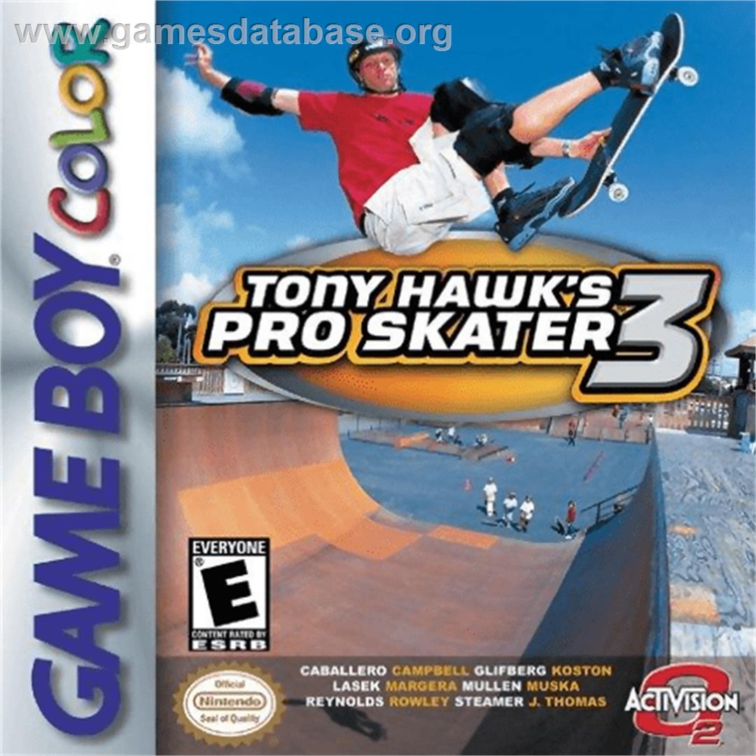 Tony Hawk's Pro Skater 3 - Nintendo Game Boy Color - Artwork - Box