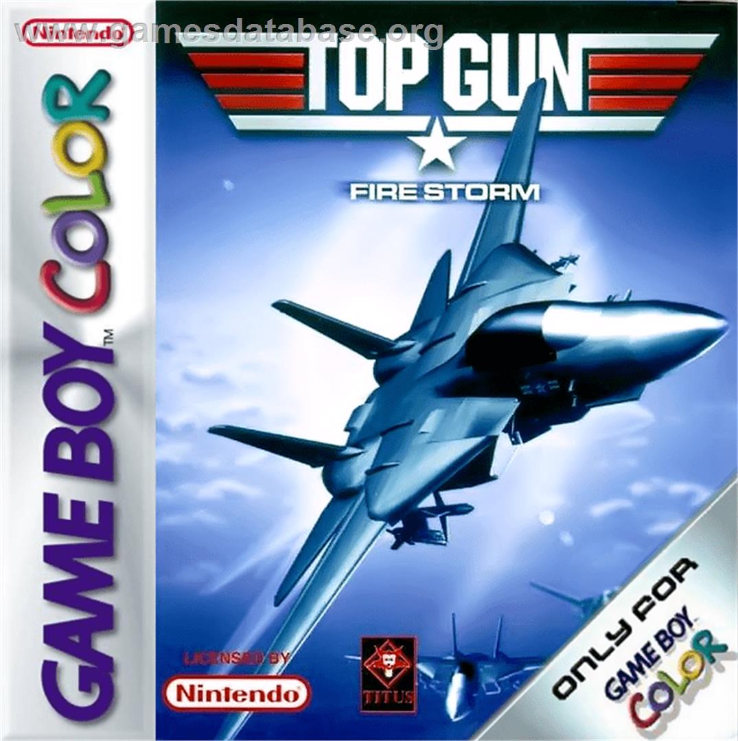Top Gun: Firestorm - Nintendo Game Boy Color - Artwork - Box