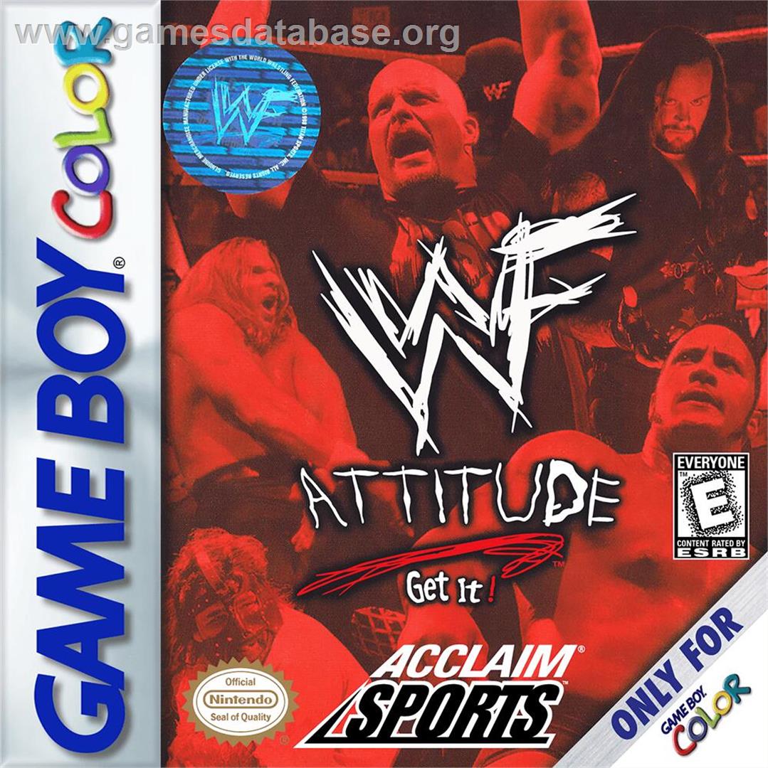 WWF Attitude - Nintendo Game Boy Color - Artwork - Box