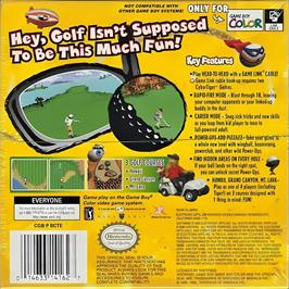Box back cover for Cybertiger on the Nintendo Game Boy Color.