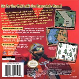 Box back cover for Extreme Sports With The Berenstain Bears on the Nintendo Game Boy Color.