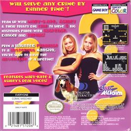 Box back cover for New Adventures Of Mary-kate And Ashley, The on the Nintendo Game Boy Color.