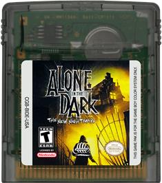 Cartridge artwork for Alone In The Dark - The New Nightmare on the Nintendo Game Boy Color.
