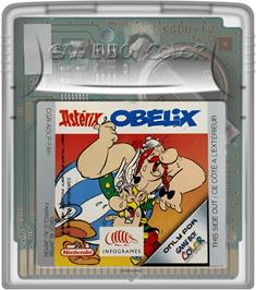 Cartridge artwork for Asterix And Obelix on the Nintendo Game Boy Color.