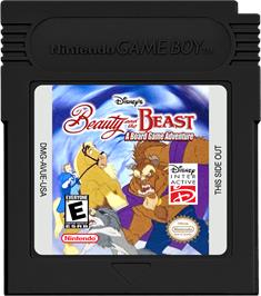 Cartridge artwork for Beauty And The Beast - A Board Game Adventure on the Nintendo Game Boy Color.