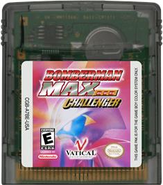 Cartridge artwork for Bomberman Max - Red Challenger on the Nintendo Game Boy Color.