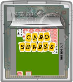 Cartridge artwork for Card Sharks on the Nintendo Game Boy Color.