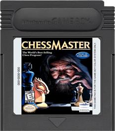 Cartridge artwork for Chessmaster on the Nintendo Game Boy Color.