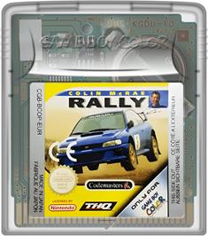 Cartridge artwork for Colin Mcrae Rally on the Nintendo Game Boy Color.