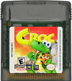 Cartridge artwork for Croc on the Nintendo Game Boy Color.