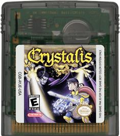Cartridge artwork for Crystalis on the Nintendo Game Boy Color.