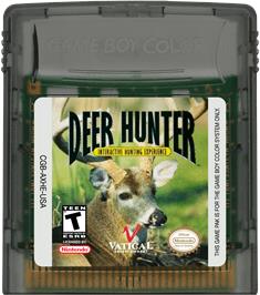 Cartridge artwork for Deer Hunter on the Nintendo Game Boy Color.