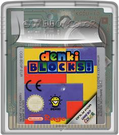 Cartridge artwork for Denki Blocks! on the Nintendo Game Boy Color.