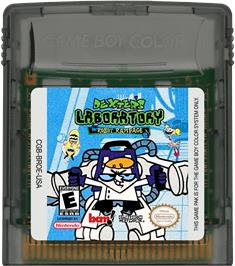 Cartridge artwork for Dexter's Laboratory - Robot Rampage on the Nintendo Game Boy Color.
