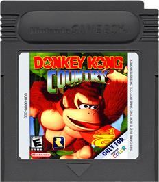 Cartridge artwork for Donkey Kong Country on the Nintendo Game Boy Color.