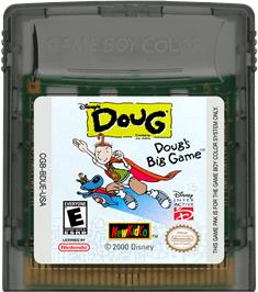 Cartridge artwork for Doug's Big Game on the Nintendo Game Boy Color.