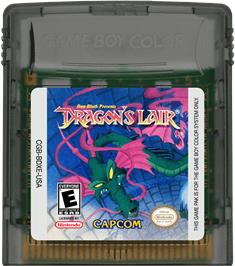 Cartridge artwork for Dragon's Lair on the Nintendo Game Boy Color.