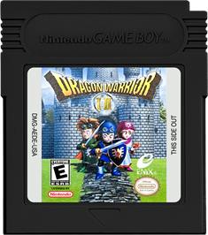 Cartridge artwork for Dragon Warrior 1 And 2 on the Nintendo Game Boy Color.