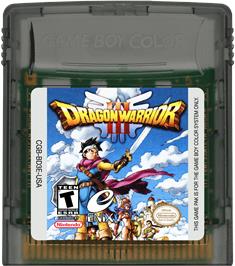 Cartridge artwork for Dragon Warrior 3 on the Nintendo Game Boy Color.