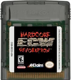 Cartridge artwork for Ecw Hardcore Revolution on the Nintendo Game Boy Color.