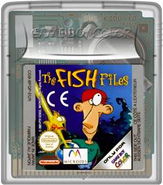 Cartridge artwork for Fish Files, The on the Nintendo Game Boy Color.