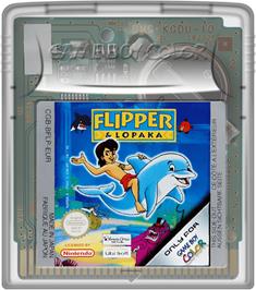 Cartridge artwork for Flipper And Lopaka on the Nintendo Game Boy Color.