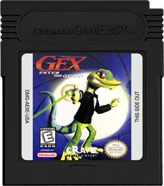 Cartridge artwork for Gex - Enter The Gecko on the Nintendo Game Boy Color.