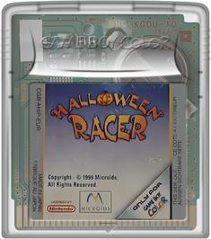 Cartridge artwork for Halloween Racer on the Nintendo Game Boy Color.