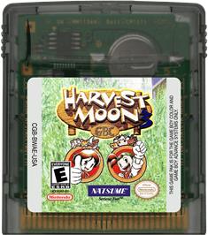 Cartridge artwork for Harvest Moon 3 Gbc on the Nintendo Game Boy Color.