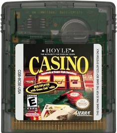 Cartridge artwork for Hoyle Casino on the Nintendo Game Boy Color.